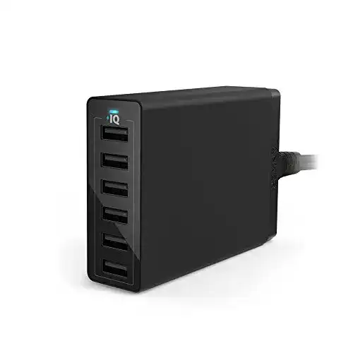 Anker PowerPort 6 USB-Ladegerät (60W, 6 Ports) für verschiedene Geräte