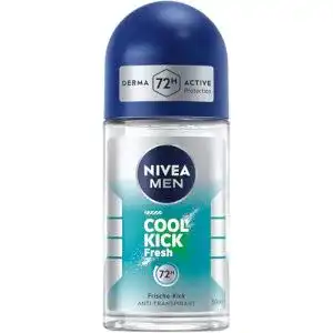 Nivea Men Cool Kick Fresh Deo Roll-On 50 ml Antitranspirant für 72h Schutz