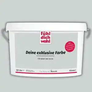 Wandfarbe Grau Derendo Fühl Dich Wohl – Matte Wandfarbe mit hoher Deckkraft