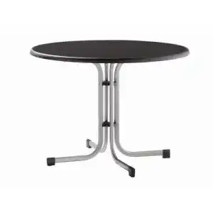 Runder Gartentisch Sieger 236/A Boulevard-Klapptisch mit mecalit-Pro-Platte