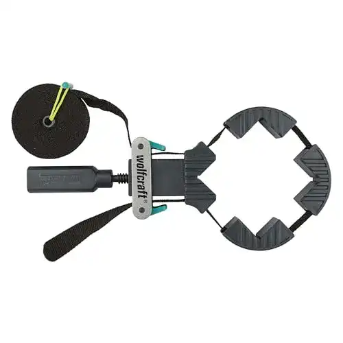 Bandspanner Wolfcraft mit 4 m Nylongurt für präzise Spannungen