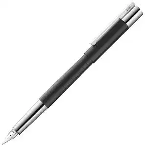 Lamy Scala Füllhalter 080 aus Edelstahl mit mattschwarzem Finish