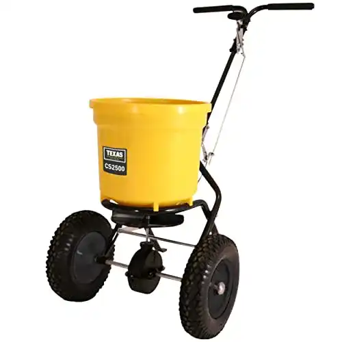 Streuwagen für Rasendünger, Salz und Rasensamen