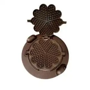 Waffeleisen aus Gusseisen für herzförmige Waffeln