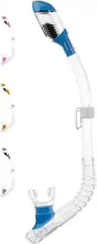 Cressi Schwimmschnorchel ES258820 in Transparent/Blau, Einheitsgröße