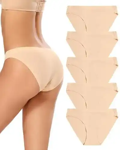 Nahtlose Slips Voenxe Bikini Unterhosen Damen im Mehrpack