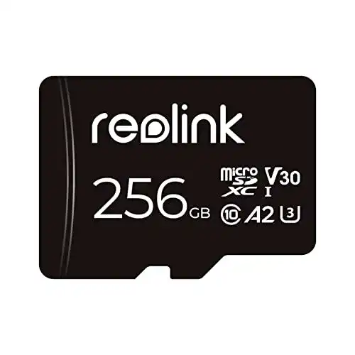 Reolink 256GB Micro SD Karte für Überwachungskameras, Klasse 10 A2 U3