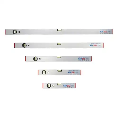 Wasserwaagen-Set Rabo Aluminium 5-teilig: 30, 40, 60, 80 und 100 cm