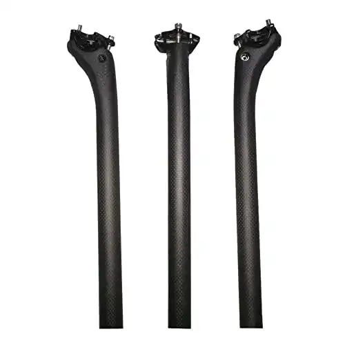 Rongxuan Carbon Sattelstütze für Rennrad und Mountainbike, 27.2/30.8/31.6mm