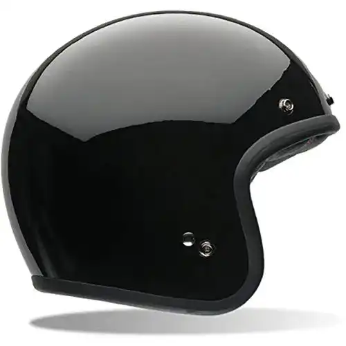 Bell Powersports Custom 500 Motorradhelm in Schwarz für Vintage-Liebhaber