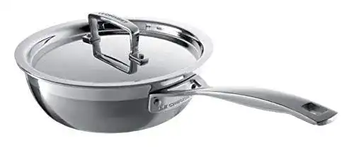 Le Creuset Antihaft Sautépfanne Hochwertige Kochpfanne aus Edelstahl