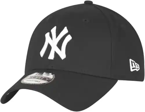New Era New York Yankees MLB Baseball-Cap 9Forty in Schwarz und Weiß