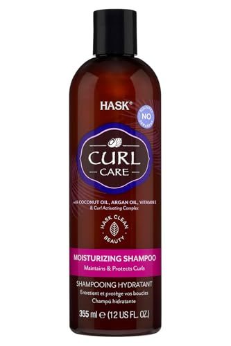 Hask Curl Care Shampoo für Locken farbsicher und vegan, 355 ml
