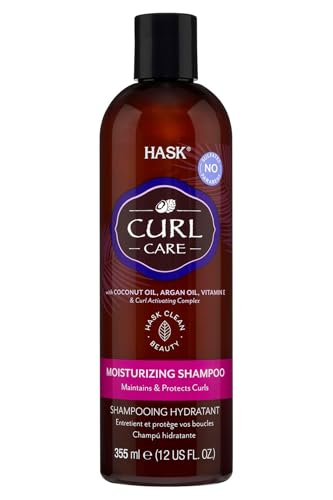 Hask Curl Care Shampoo für Locken farbsicher und vegan, 355 ml