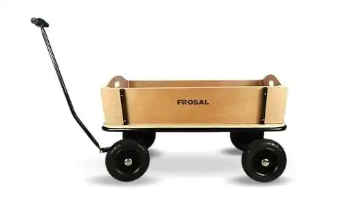 Bollerwagen aus Holz Frosal Jörn Handwagen XXL für Transport