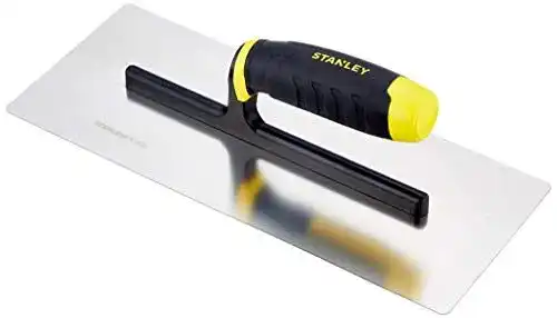 Glättkelle Stanley aus rostfreiem Stahl mit abgerundeten Ecken, 130 mm