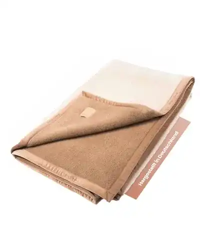 Alpaka-Decke Suri Baby aus Alpakahaar 150 x 200 cm in Wendeoptik