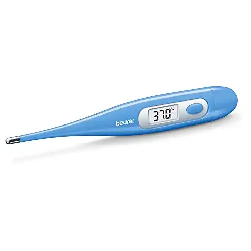 Beurer FT 09 Digitales Fieberthermometer, blau, 1 Stück