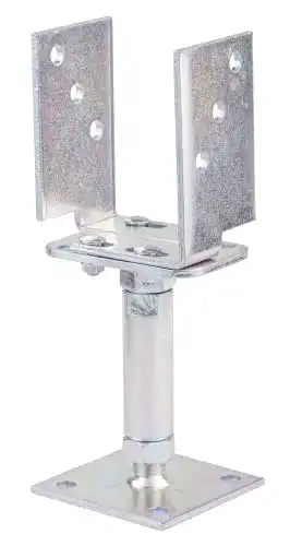 Verstellbarer Pfostenträger Alberts 218058 U-Pfostenträger