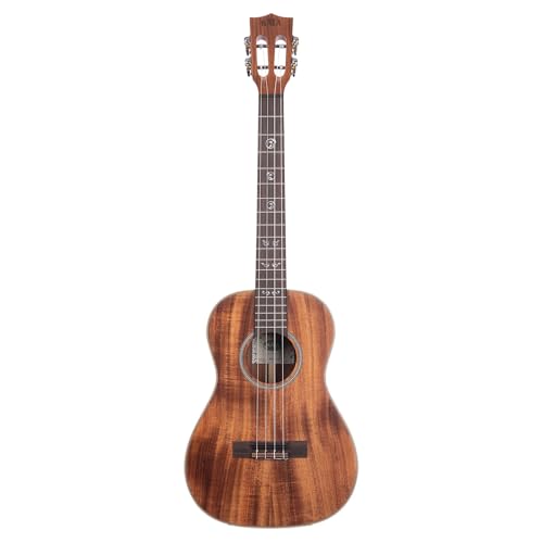 Bariton-Ukulele Kala KA-SA-B aus solidem Akazienholz, satinierte Oberfläche