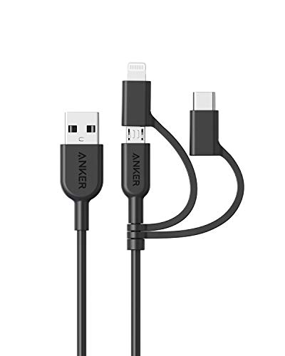 Anker Powerline II 3-in-1 Ladekabel 0,9 m mit Mikro-USB, USB-C und Lightning