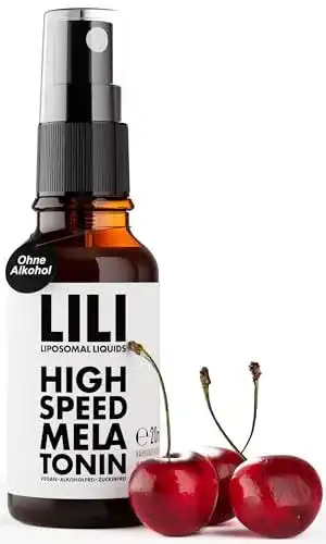 Melatonin Spray Lili Liposomal Liquids mit 0,5 mg Melatonin pro Sprühstoß