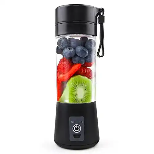 Tragbarer Smoothie Mixer mit leistungsstarken 6-Klingen