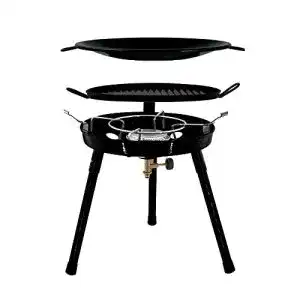Campingkocher Gas Bullet mit Wok und Schraubkartuschen