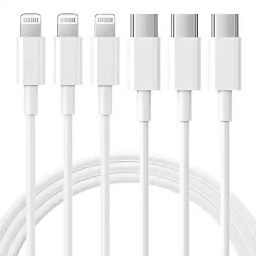Rctech USB C auf Lightning Kabel 1,8m im 3er Pack für iPhone und iPad