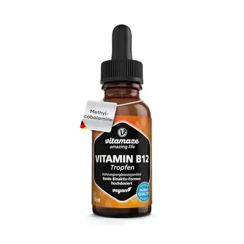 Vitamin B12 Tropfen Vitamaze – Hochdosierte vegane Tropfen 500 mcg