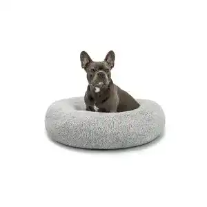 Hundekissen lionto rundes Hundebett und Katzenbett im Donut-Design