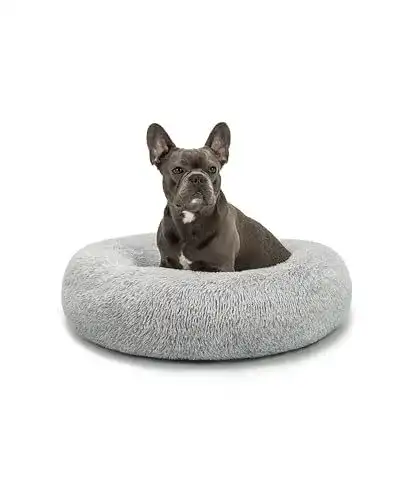 Hundekissen lionto rundes Hundebett und Katzenbett im Donut-Design