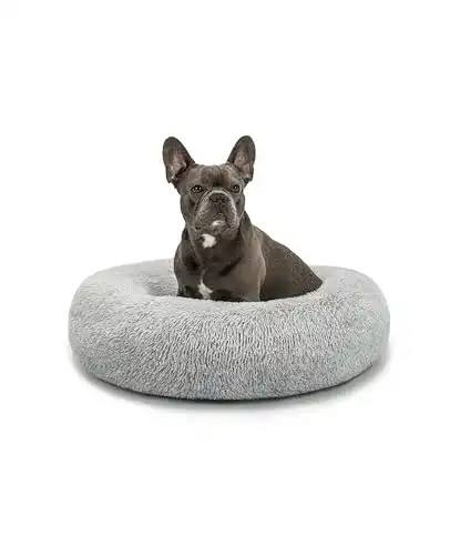 Hundekissen lionto rundes Hundebett und Katzenbett im Donut-Design