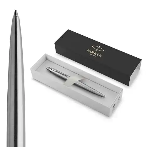Kugelschreiber Parker Jotter aus Edelstahl mit Chromzierteilen