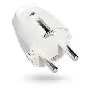 Schuko-Stecker Absina mit Zugentlastung für Innenbereich, 230V, 16A
