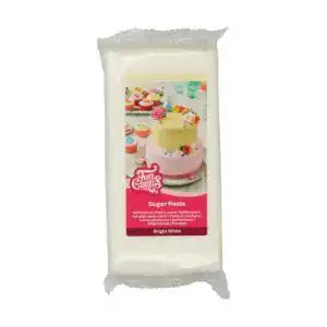 Rollfondant Funcakes Bright White für Kuchen-Dekoration 1 kg