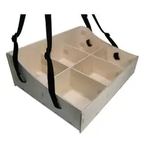 Holzbauchladen mit 6 Fächern für Hochzeiten und Feiern