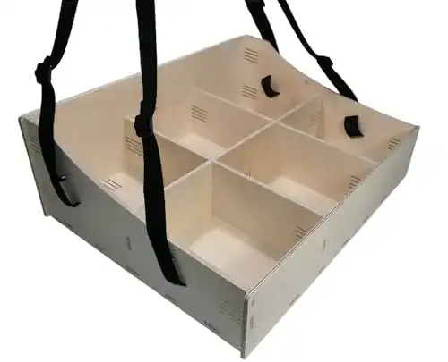 Holzbauchladen mit 6 Fächern für Hochzeiten und Feiern