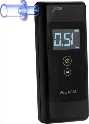 Alkoholtester ACE AF-33 Digitaler Alkotester mit Zähler