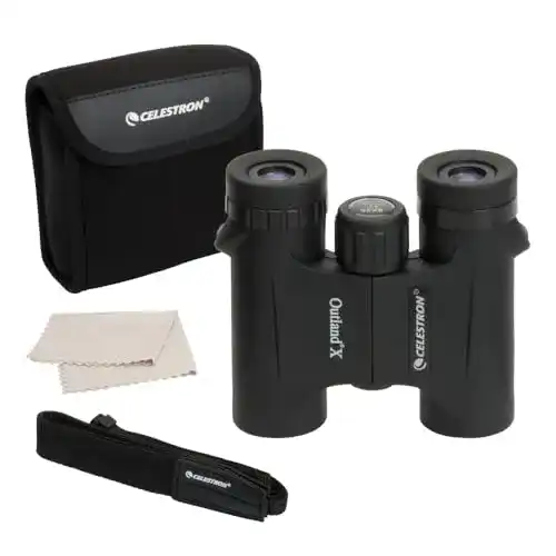Celestron Outland X Fernglas 8×25 Schwarz Kompaktes Fernglas mit BaK-4-Prismen