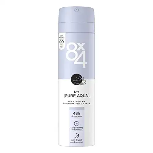 8×4 N°1 Pure Aqua Anti-Transpirant-Spray (150 ml)