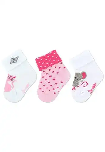 Babysocken Sterntaler Mädchen im 3er Pack aus Baumwolle