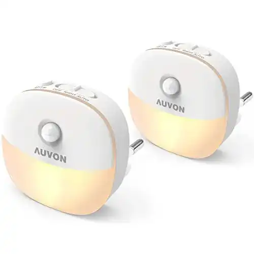 Nachtlicht mit Bewegungsmelder von AUVON – LED Steckdose für Innenräume