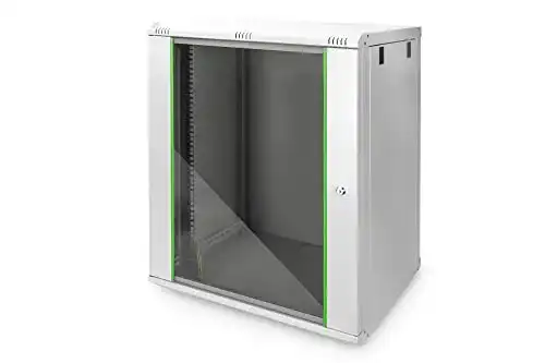 DIGITUS Netzwerkschrank 19 Zoll Rack mit 16 Höheneinheiten