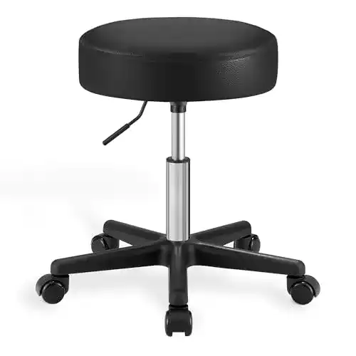 Rollhocker von SONGMICS – Drehhocker höhenverstellbar mit Rollen