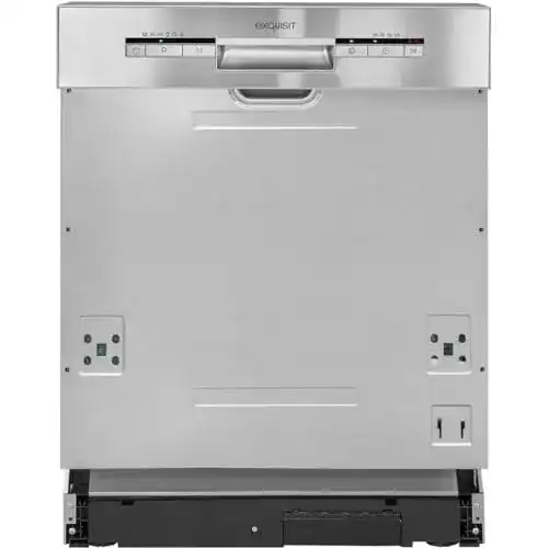 Exquisit Geschirrspüler EGSP1012-EB-030E inox 60 cm teilintegriert