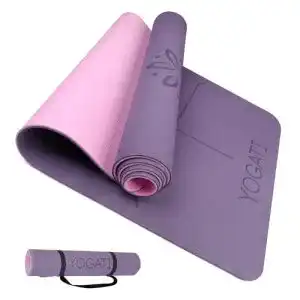 Yogamatte TPE von Yogati, rutschfest und schadstofffrei mit Tragegurt