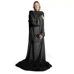 Ärmeldecke Blumtal Unisex – Flauschige Ganzkörperdecke mit Ärmeln