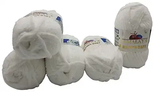 Babywolle Himalaya Dolphin Baby 80301 in Weiß, 5 x 100 g