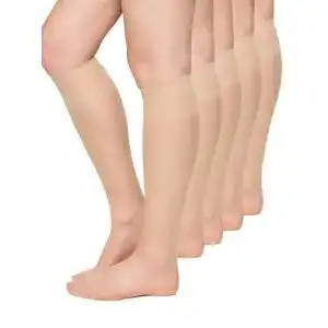 Nylonstrümpfe Nur Die 5er Pack Knie Seidenfein 15 DEN